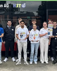 Auszubildende der HVG-Gruppe auf der Ausbildungsmesse in Hagen 2026