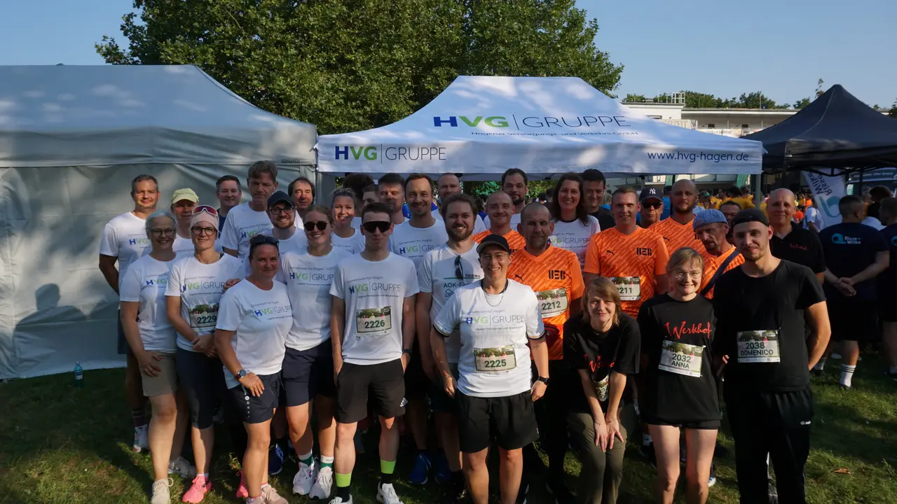 Team HVG-Gruppe beim 10. AOK Firmenlauf Bild des Team HVG-Gruppe beim 10. AOK Firmenlauf